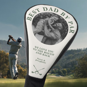 Personalized Best Dad by Par Custom Photo Gift Golf Head Cover