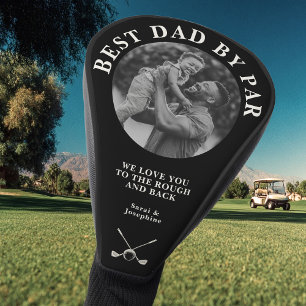 Personalized Best Dad by Par Custom Photo Gift Golf Head Cover