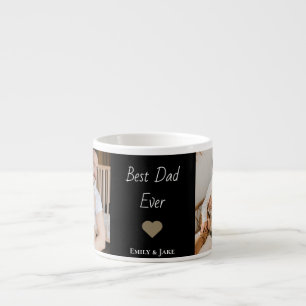 Personalized Best Dad Ever Espresso Mug Kids Names