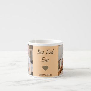 Personalized Best Dad Ever Espresso Mug Kids Names