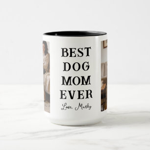 Personalized Best Dog Mom 2 Photo Mother’s Day Mug