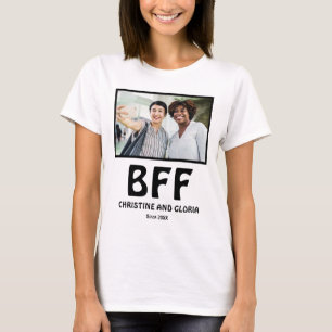 Personalized best friends forever bff photo  T-Shirt