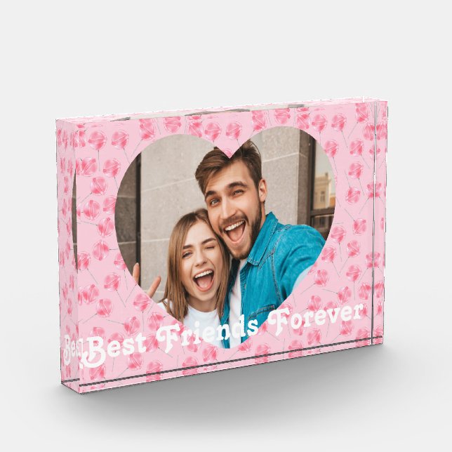 Personalized Best Friends forever Photo Block (Left)