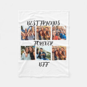 Personalized Best Friends Forever Photo Template T Fleece Blanket