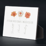 Personalized Best Friends Plaque<br><div class="desc">This modern best friends, flower plaque is the perfect gift for your best friends, featuring 3 flowers, the text 'IF FRIENDS WERE FLOWERS I WOULD PICK YOU.' and then personalized with their names in a beautiful script font. Fantastic as a christmas, graduation, galatines, birthday or gift for any other special...</div>