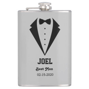 Personalized Best Man Gift Hip Flask