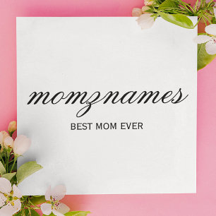 Personalized Best Mom Ever Mothers Day Card