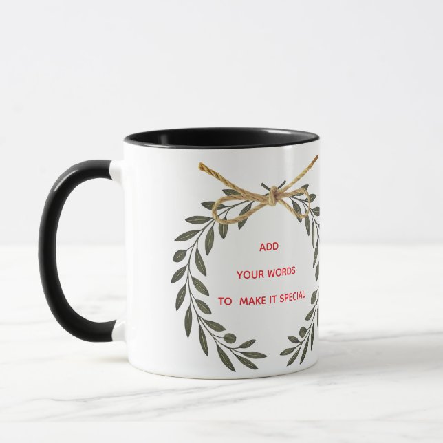 Personalized “Best Wishes” Mug (Left)