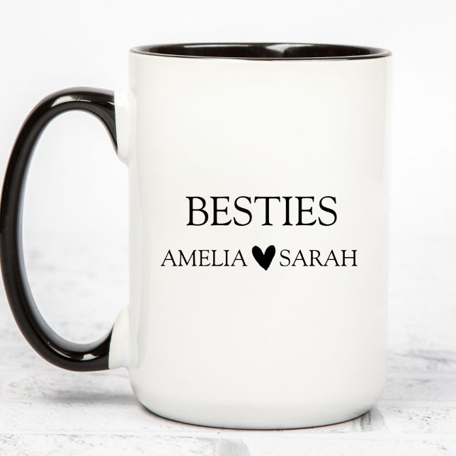 Personalized Besties Coffee Mug Best Friend Gift (Creator Uploaded)