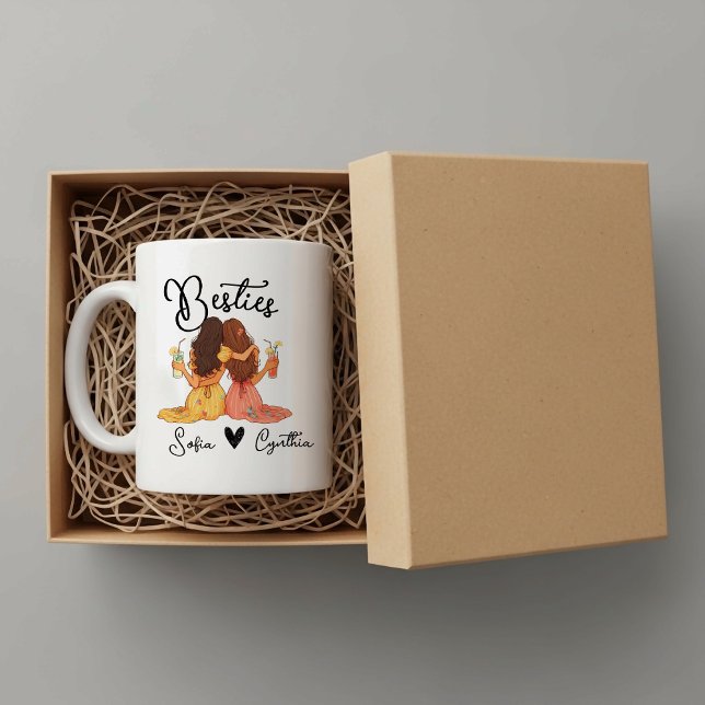 Personalized besties mug (Creator Uploaded)