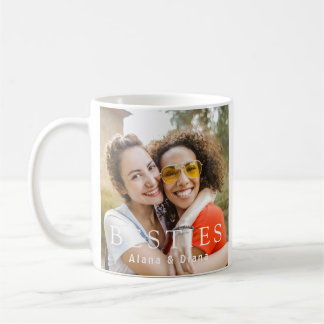 Personalized Besties Mug with Names and Photo
