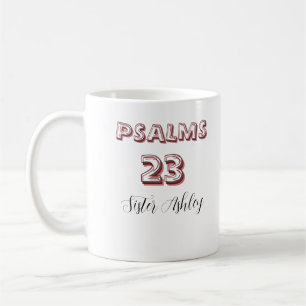 Personalized bible Scripture Psalms 23 Christian  Coffee Mug