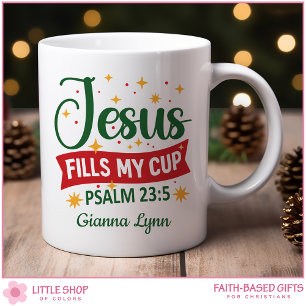 Personalized Bible Verse Christmas Coffee Mug