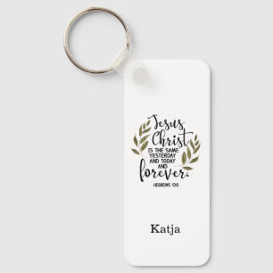 Personalized Bible verse Rectangular Keychain