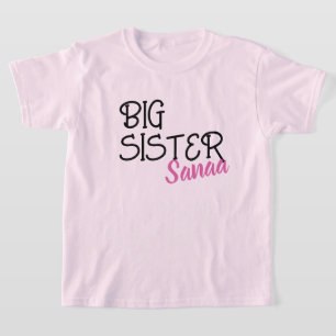 Personalized Big Sister Pregnancy Announcement  T-Shirt