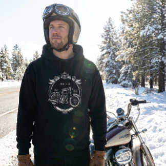 Personalized Biker Christmas Winter Hoodie