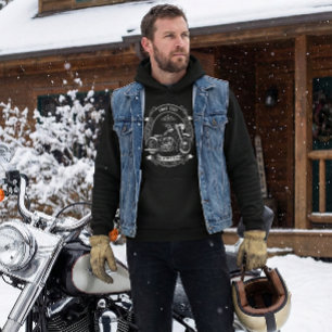 Personalized Biker Winter Hoodie Gift