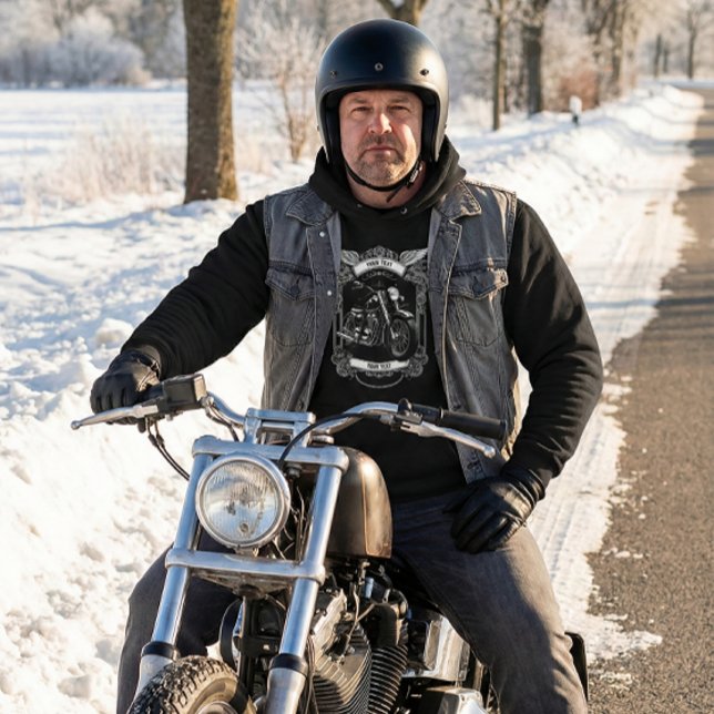 Personalized Biker Winter Outfit Hoodie Gift (Creator Uploaded)