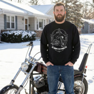 Personalized Biker Winter Outfit Sweatshirt