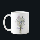 Personalized Birth Flower Aster Custom Coffee Mug<br><div class="desc">Celebrate a special connection with our Watercolor Birth Flower Personalized Mug. Featuring a floral illustration that represents the unique beauty of their birth month, this mug blends artistic flair with everyday functionality. The soft, ethereal watercolor textures pop against the crisp ceramic, creating a piece that feels more like a work...</div>