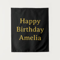 Personalized Birthday Banner Custom Name Flag Wall