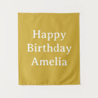 Personalized Birthday Banner Custom Name Flag Wall