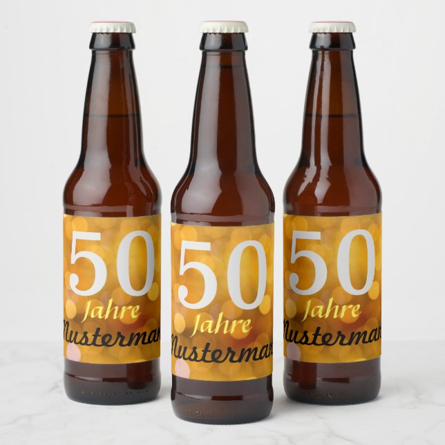personalized birthday beer bottle label (Bottles)