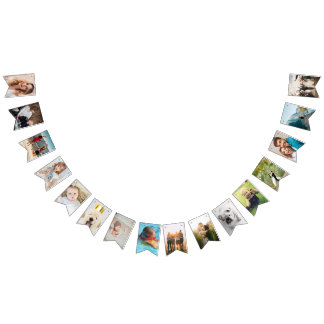 personalized birthday bunting with photos