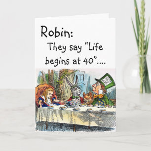 Personalized birthday card for anyone over 40!