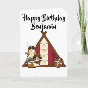 Personalized Birthday Card - Viking Warrior