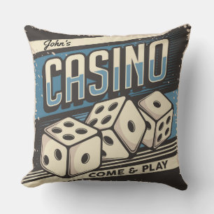 Personalized Birthday Casino Dice Cushion