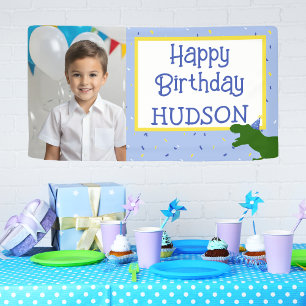 Personalized "Birthday-Saurus" Dinosaur Birthday Banner