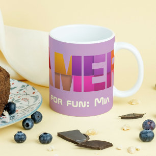 Personalized Birthday Valentines Gift for Gamers Mug