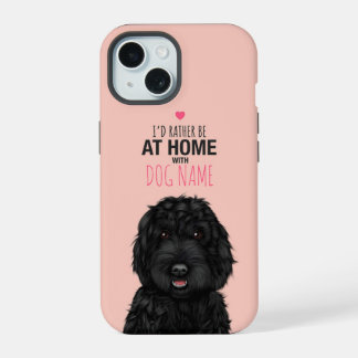 Personalized Black Cockapoo  iPhone 15 Case