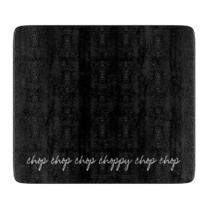 Personalized Black Cutting Board