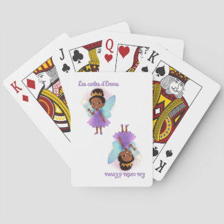 Personalized Black Fairy Playing Cards