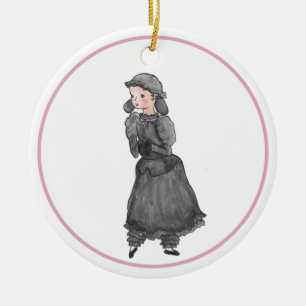 Personalized Black Lamb Nutcracker Ballet Ornament