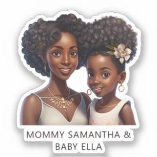 Personalized Black Mom and Daughter (11)