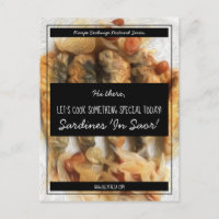 Personalized Black White Script Recipe Exchange