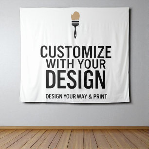 Personalized Blank Customized 104x88" Company  Tapestry