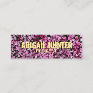 Personalized "Blooming Flowers" Social Media Mini Business Card