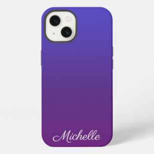 Personalized blue and purple ombre Case-Mate iPhon iPhone 13 Case