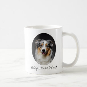 Personalized Blue Merle Aussie by My Side Coffee Mug