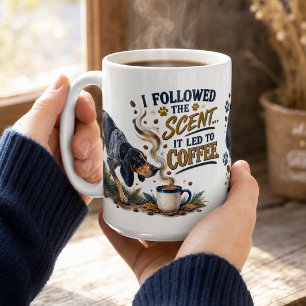 Personalized Bluetick Coonhound Coffee Tracker Mug