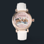 Personalized Blush Pink Lace Floral Romantic Watch<br><div class="desc">Delicate lace has a timeless, effortlessly gorgeous quality. It is the kind of pattern that is always in trend; it feels delicate, romantic, and full of subtle beauty. For those who enjoy feminine touches, understated luxury, and thoughtful presents that seem both unique and personal, this bespoke blush pink lace line...</div>