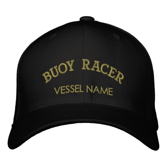Personalized Boat Name Buoy Racer Hat (Front)