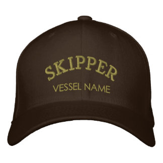 Personalized Boat Name Skipper Hat