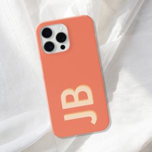 Personalized Bold Initial Monogram iPhone 15 Pro Max Case