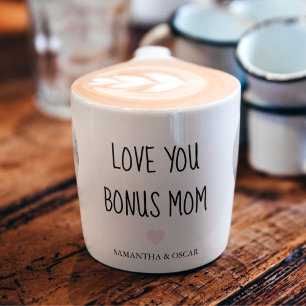 Personalized Bonus Mom   Love You Bonus Mom Espresso Cup
