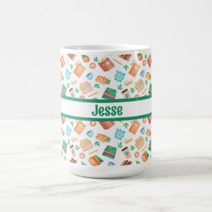 Personalized Books, Coffee, Tea, Succulents, Coffee Mug